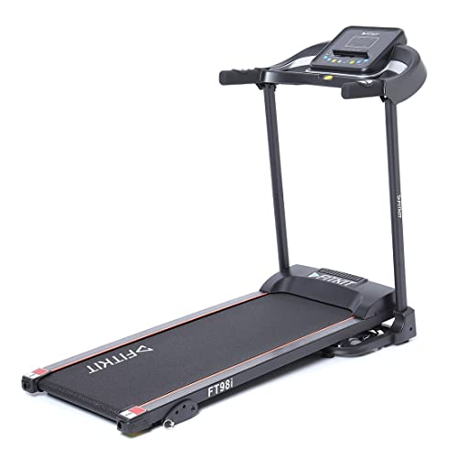 Fitkit Ft98I Series 1.5Hp (2Hp Peak) Dc-Motorised Treadmill (Max Speed:10Km/Hr, Max Weight: 90 Kg) With Free Home Installation And Free Diet & Fitness Plan – Black
