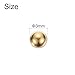 uxcell 200pcs Precision Solid Brass Bearing Balls 3mm Industrial Brass Ball Spheres for Machinery, Automotive, and DIY