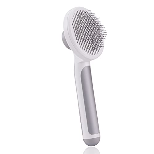 HUAWIND Self Cleaning Pet Grooming Brush, Deshedding Tools for Dogs & Cats Effectively Reduces Shedding by up to 95%, Gentle Pet Shedding Tools