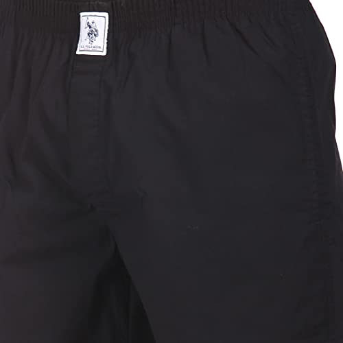 Image of U.S. POLO ASSN. Mens Solid Cotton Mid Rise Boxers - Pack of 1