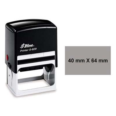 Printtoo Upto 8 Lines of Custom Text Stamp, Self Inking Rubber Stamp, Large Stamp,40mm x 64mm