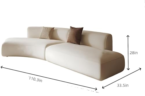 Image of Shie Wood Art Modern 4 Seater Seactional Sofa Modular Design Lounger in Velvet Fabric Sofa for Living Room, Bedroom, Hallways (4 Seater Sectional C)