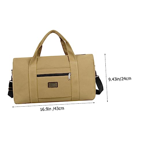 Happyyami Large Capacity Foldable Travel Bag Single Shoulder Gym Duffle for Outdoor Sports Fitness Weekend Trips Camping with Canvas Material and Multipurpose Use2