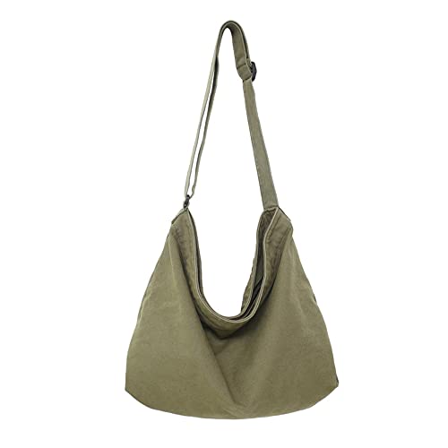 Image of Women Shoulder Bags Canvas Tote Bag Handbag Large Hobo with Pockets Work Bags for Women and Men