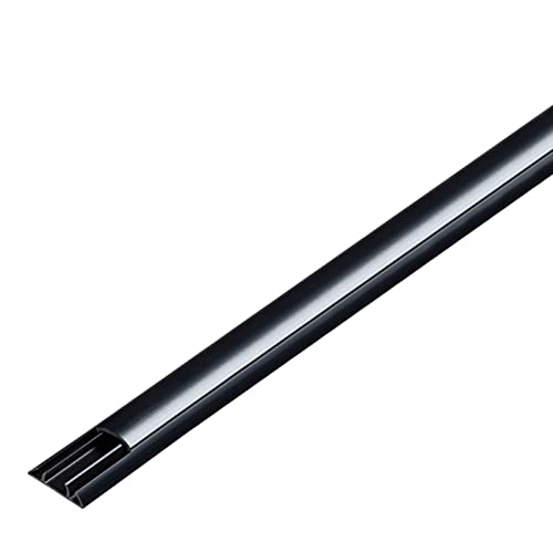 Cable organizador de cables en PVC para piso, autoadhesivo, color café claro, ancho 32mm