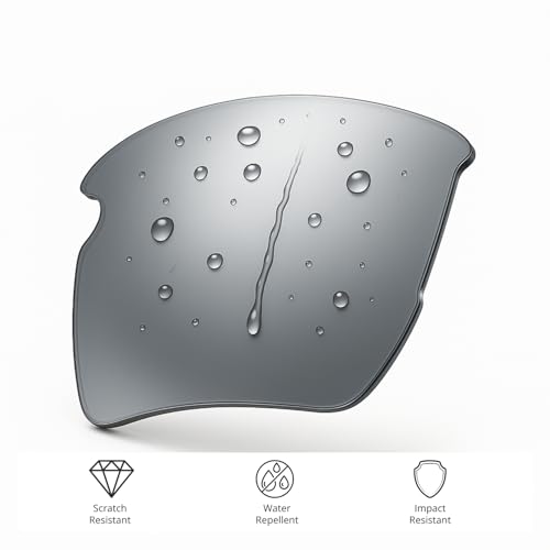 Image of Dynamix Polarized Replacement Lenses for Oakley Half Jacket 2.0 XL | Easy To Install | Fit Perfectly | Titanium