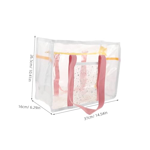 Milisten Travel Beach Bag Capacity Tote for Women for Swimming Outdoor Adventures Travel Essentials Transparent Storage Bag2