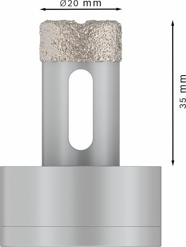 Bosch 1x PRO Ceramic dry Trockenbohrkrone, 20 x 35 mm, X-Lock – Ansicht 3