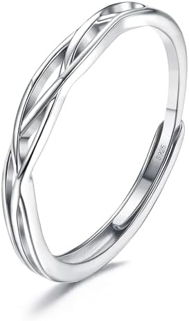 Anillos JeweBella Mujer Plata Ajust...