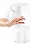 [Diseño] Con un diseño ultra silencioso, práctico y eficiente, el material de resina es simple y generoso, duradero, anti-caída y antioxidante. Micro motor dedicado de alto rendimiento, bajo consumo de energía, más silencioso, más ahorrador de energía y respetuoso con el medio ambiente. 350ml de gran capacidad. El fuselaje está conectado mediante tecnología ultrasónica y la hermeticidad alcanza el nivel de impermeabilidad IPX6. Evite que el agua y el jabón entren y corroan la placa de circuito.