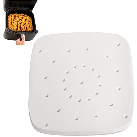 Air Fryer Parchment Paper Liners Compatible with COSORI Philips XXL 9"×9" 100Pcs Disposable Liners Compatible with Chefman OMORC Power Air Fryer Oven by Gekufa Cover