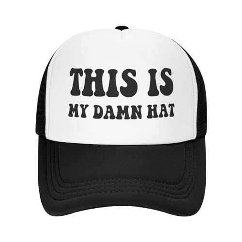 Image of You Find It Offensive? I Find It Funny Trucker Hats for Women Black Men Retro Trucker Black Hats for Men