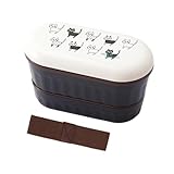 ナカノ 2段ランチボックス ネコブラ