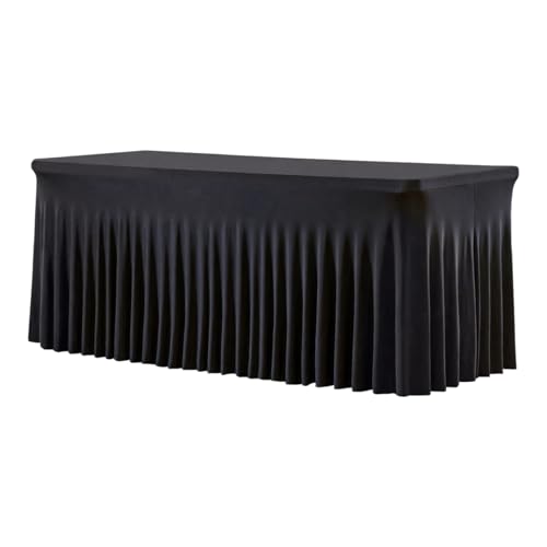 Jupe de bureau plissée pour buffet d'anniversaire et décoration de fête d'Halloween