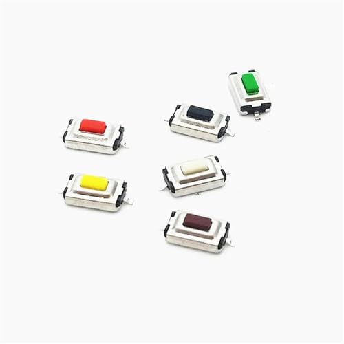 Interruptor pulsador blanco micro tact switch SMD de 3 x 6 x 2,5 mm para circuito electrónico
