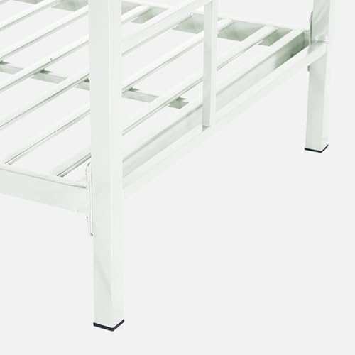 Image of Pilio Twin Over Twin Metal Bunk Bed | Bunk Bed Without Storage for Kids & Adult | Double Decker Bed for Kids Room | Space-Saving Twin Bunk Room| Bunker Bed Frame (Mattress Included)