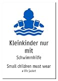 52237-DEEN-S-09 | Kleinkinder nur mit Schild Deutsch Englisch
