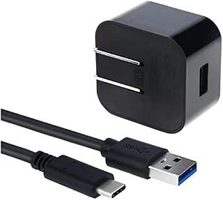 USB C Charge Cable Cord & Wall AC Adapter Charger Kit for New Beats Flex, Sony, JBL, Jaybird Vista, Jabra Elite 75t, & Other Wireless Bluetooth Earbuds Headphones or Speakers, 3-Feet