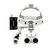 DOC.ROYAL 3.5X420MM White Surgical Headband Loupes Magnifier with 3W Black Headlight DY-108