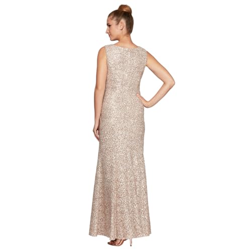 Image of Alex Evenings Women's Long Sleeveless Mother of the Bride Dress with Shawl (Petite and Regular Sizes)