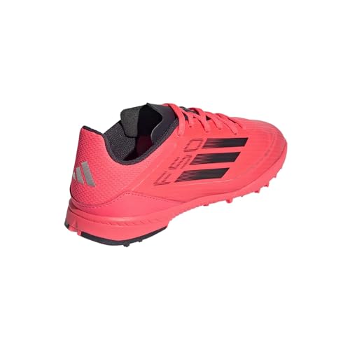 adidas Tênis infantil unissex F50 League Turf, Turbo/Aurora Preto/Platin Metálico, 3 Little Kid