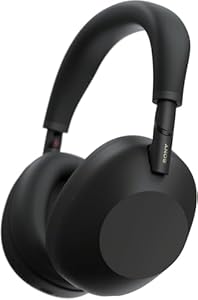 Sony WH-1000XM6 kabellose Noise Cancelling-Kopfhörer, Signature Hi-Res Sound, Bluetooth-Kopfhörer, Komfort, faltbares Design, magnetische Tragetasche, 30 Std.-Akku NC An, iOS & Android - Schwarz