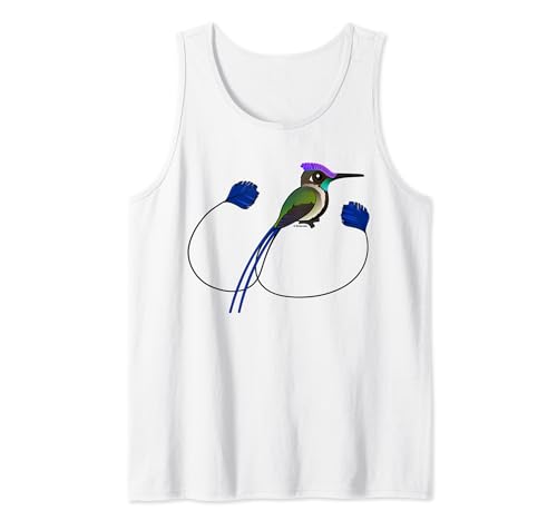 Birdorable Marvelous Spatuletail Cute Cartoon Hummingbird Tank Top