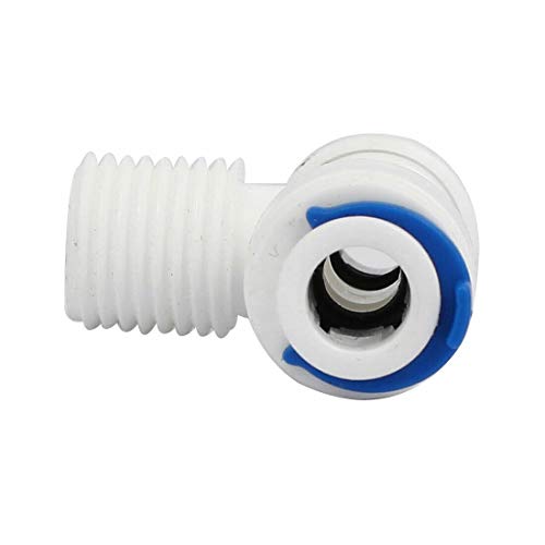 2 peças 1/5.1 cm rosca macho 1/10.2 cm tubo 3 vias em forma de T conector rápido conexões push in