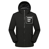 YUANOU Chaqueta con Capucha Personalizada con Foto y Texto, Cortavientos Personalizable | Uniforme De Trabajo Ligero y Transpirable para Exteriores con Impresión De Logotipo. Color6,XXL