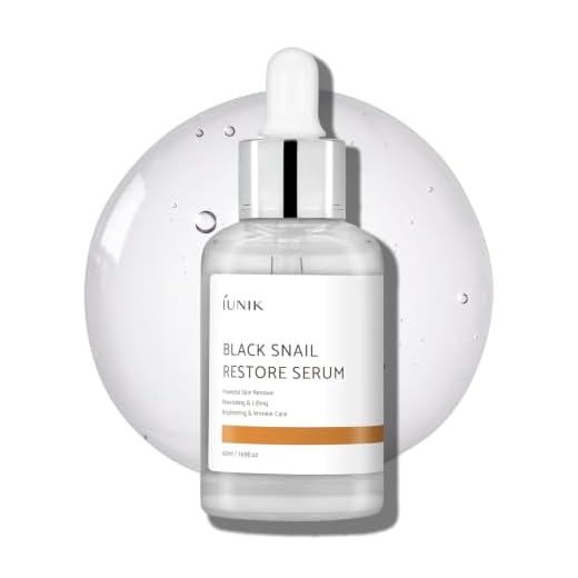IUNIK 70% Black Snail Mucin Restore Serum Centella Essence Quick-absorption Deep Hydration Dark Spots Fine Lines Oily Sensitive Acne-prone Combination Repair Damaged Lifting Sagging Mature Skin No Clogging Pores Korean Skincare