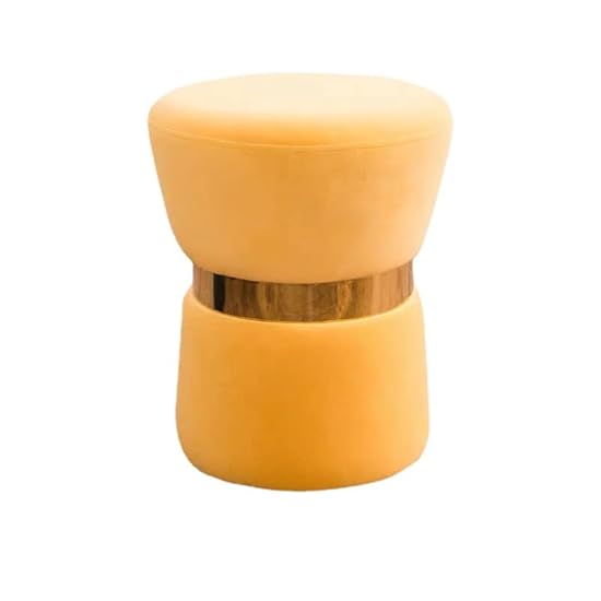 ベルベットのフットスツール パッド入りスツールシート 安定した木製