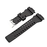 Compatible con correa de reloj Casio G-shock GA100/110/120/GD100/120/GA300/G-8900 correas repuesto elevadas 16 mm(Matte)