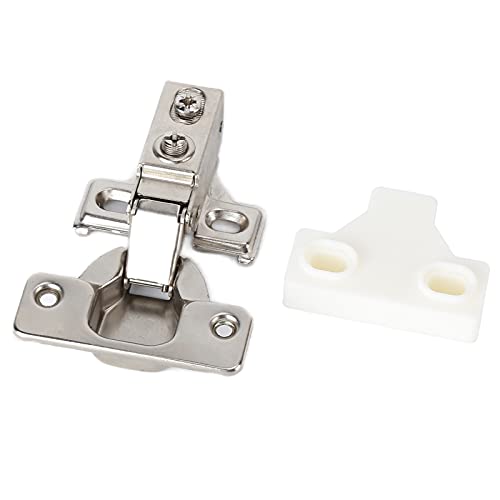 Short Arm Full Overlay Cabinet Hinge Set 1.4 Inch Corner Mount Hidden Hinges for Wardrobe Kitchen Cupboard - Image 3