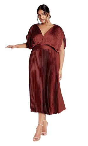 City Chic Women's Plus Size Dress - Henley Midi