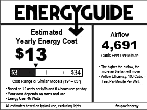 Craftmade VE58FB3 Velocity Aerodynamic Modern Industrial Heavy-Duty 58 Inch Ceiling Fan thumb #4
