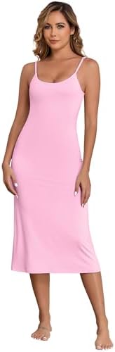 Long Slip Dress for Women Adjustable Spaghetti Straps Full Slip f...