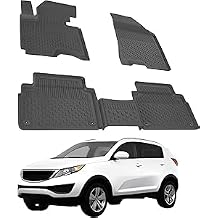 Sahler Floor Mats fits Kia Sportage 2010-2016 | Custom Fit Floor Liner for Cars | Premium Quality Car Mats Black | Odorless All Weather Waterproof Durable 4.5D Liner
