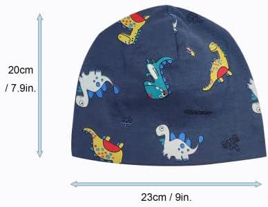 Beanie Hat Scarf Set for Kids - Boys Beanie Hat Winter Hat Snood Set, 95% Cotton Warm Soft Comfortable Cold Weather Accessories Winter Gift for Kids Boys 2-8 Years