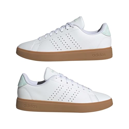 Image of adidas Womens Advantage Lace Up Sneakers Shoes Casual - White