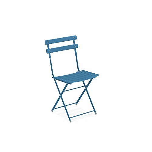 Emu Arc en Ciel Folding Chair Set of 2 Art. 314 color Blue Oil code 61