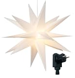 Bonetti 3D Leuchtstern inkl. warm-weißer LED Beleuchtung | für Innen und...