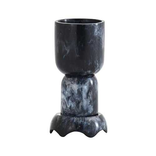 Tov Furniture Platform Black Swirl Resin Kiddush Cup