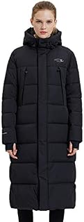 TIGER FORCE Winter Active Coat Long Puffy Jacket for Women Hoodie Thickened Padded