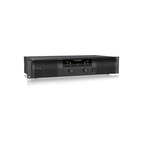 Behringer NX3000 3000W Ultra-Lightweight Class-D Power Amplifier with SmartSense Loudspeaker Impedance Compensation - with 25' Speakon to Speakon Speaker Cable 14 AWG, with 2 Conductors - Thumbnail 5