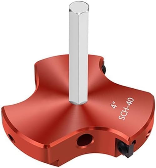 Alésoir de tuyau en PVC triple lame pour raccord de 1,27 à 10,2 cm
