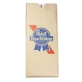 Brew City Beer Gear Pabst Blue Ribbon Insulated 16oz Bag Can Cooler, Brown, One Size
