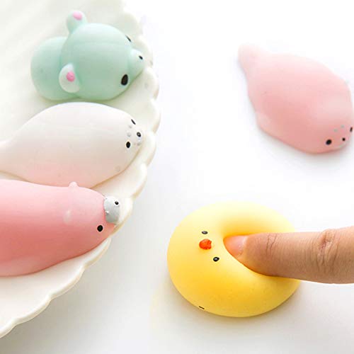 ま*読様 アザラシ　スクイーズ Amazon | Haixifry スクィーズおもちゃ ランダムカラー 動物 かわいい