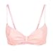 Adore Me Eira Demi Push Up Bra - 30A-46DDD Regular & Plus-Size with Satin Bow Cups, Removable Pads, & Adjustable Straps, Light Pink 2, 36C