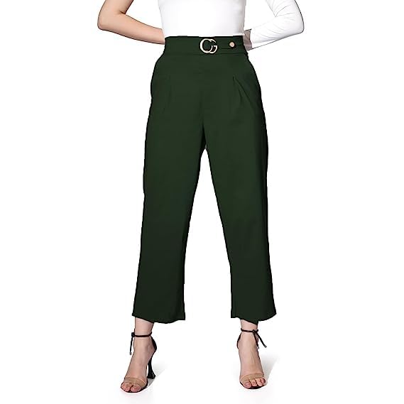 dhruvi trendz Trousers for Women | Women Trousers | Women's High-Waisted Pant | Women Trousers Pants | Korean Trousers for Women-picture-49