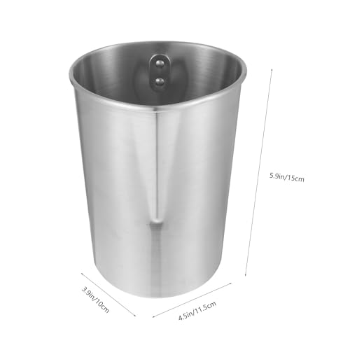 Jarra de aluminio de 3 litros LALADEFIEE para hacer velas con mango de PP 2
